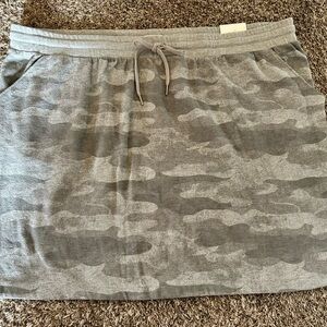 Gray Camouflage Women's Skirt